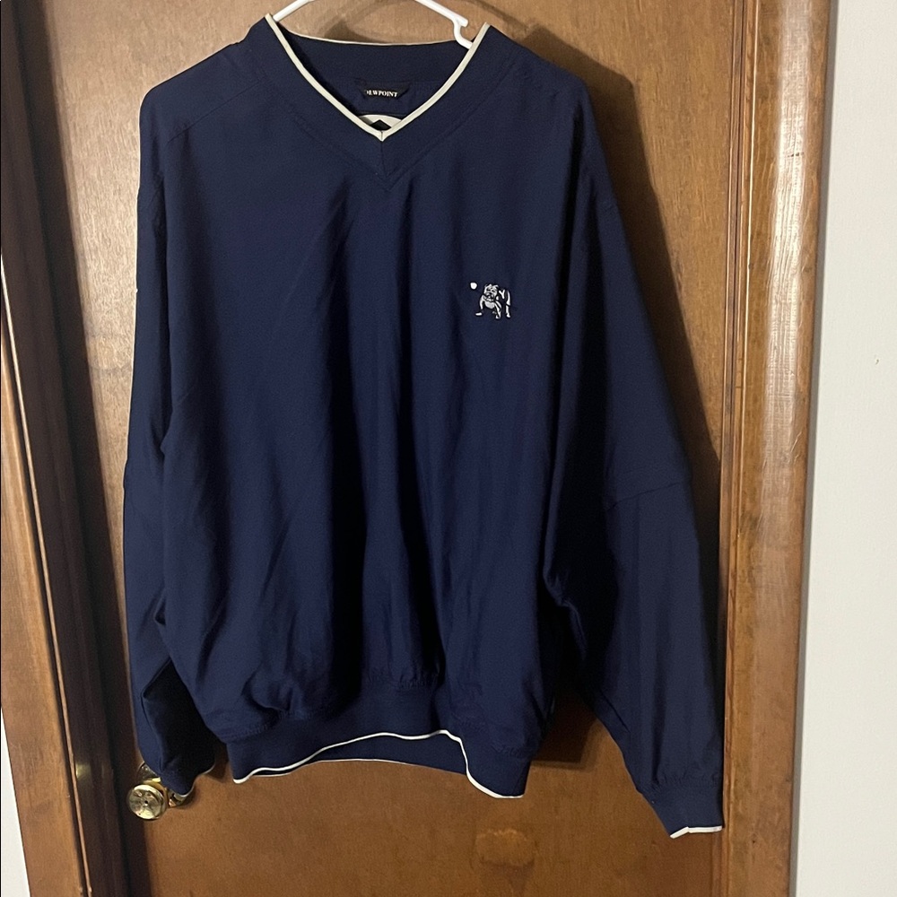 Sun Mountain Dewpoint Golf Pullover Windbreaker Navy Blue Men’s Size M